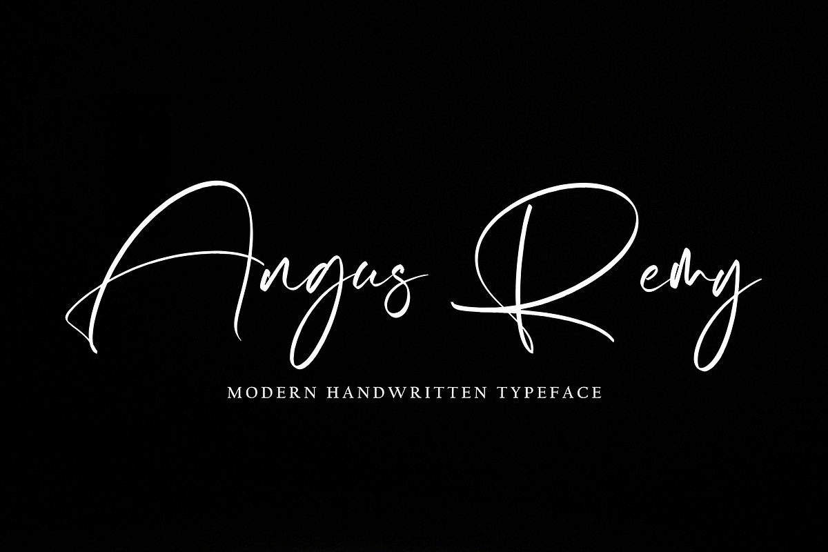 Angus Remy, a Handwritten Font by HaKi Studio (Photo 1 of 5)