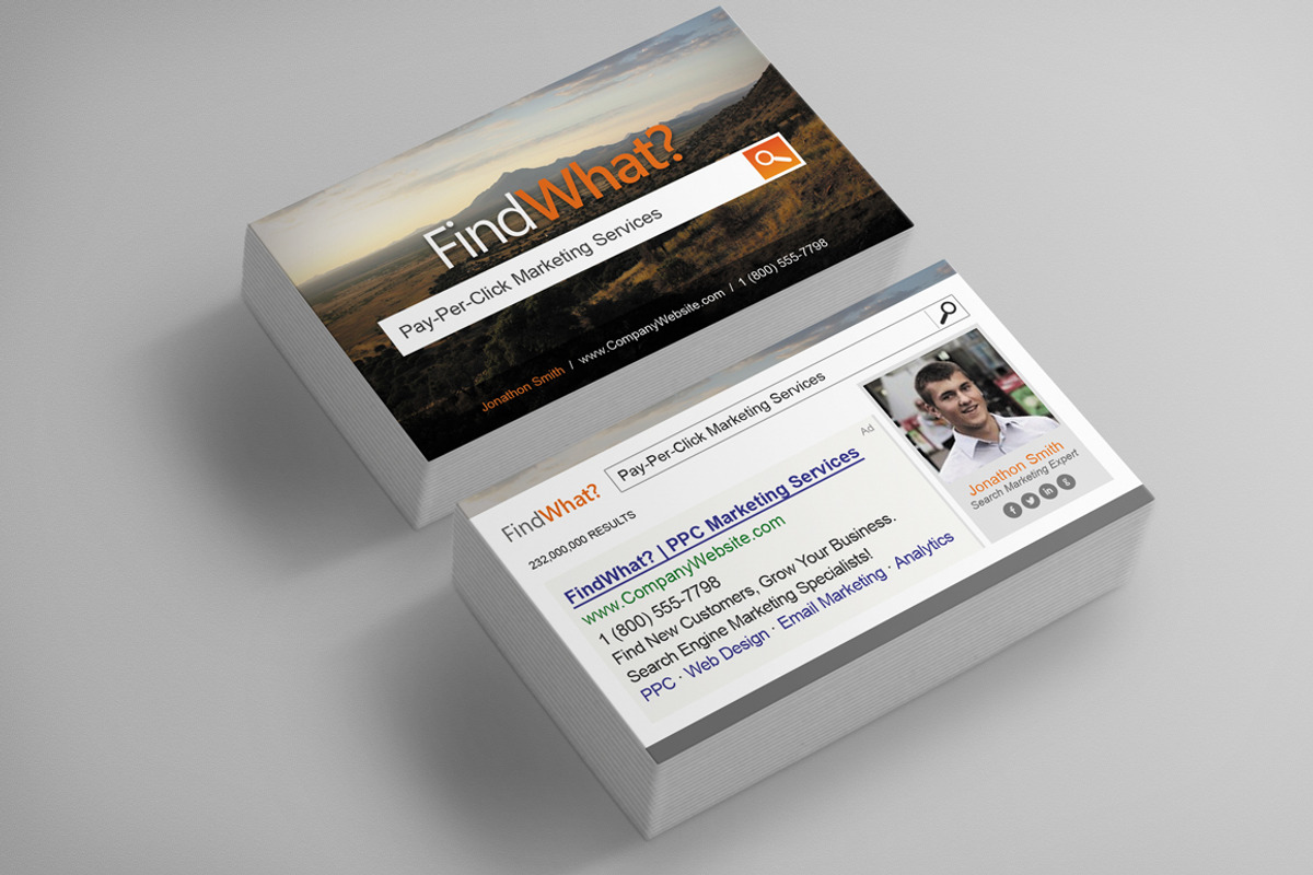 Search Engine Business Cards Bundle, a Business Card Template by Creativenauts (Photo 1 of 5)