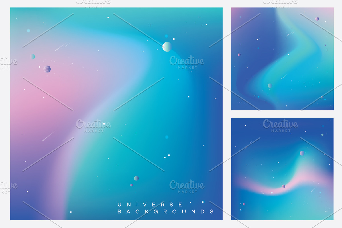 Colorful Space-vector typography, a Symbol Font by Polar Vectors (Photo 12 of 18)