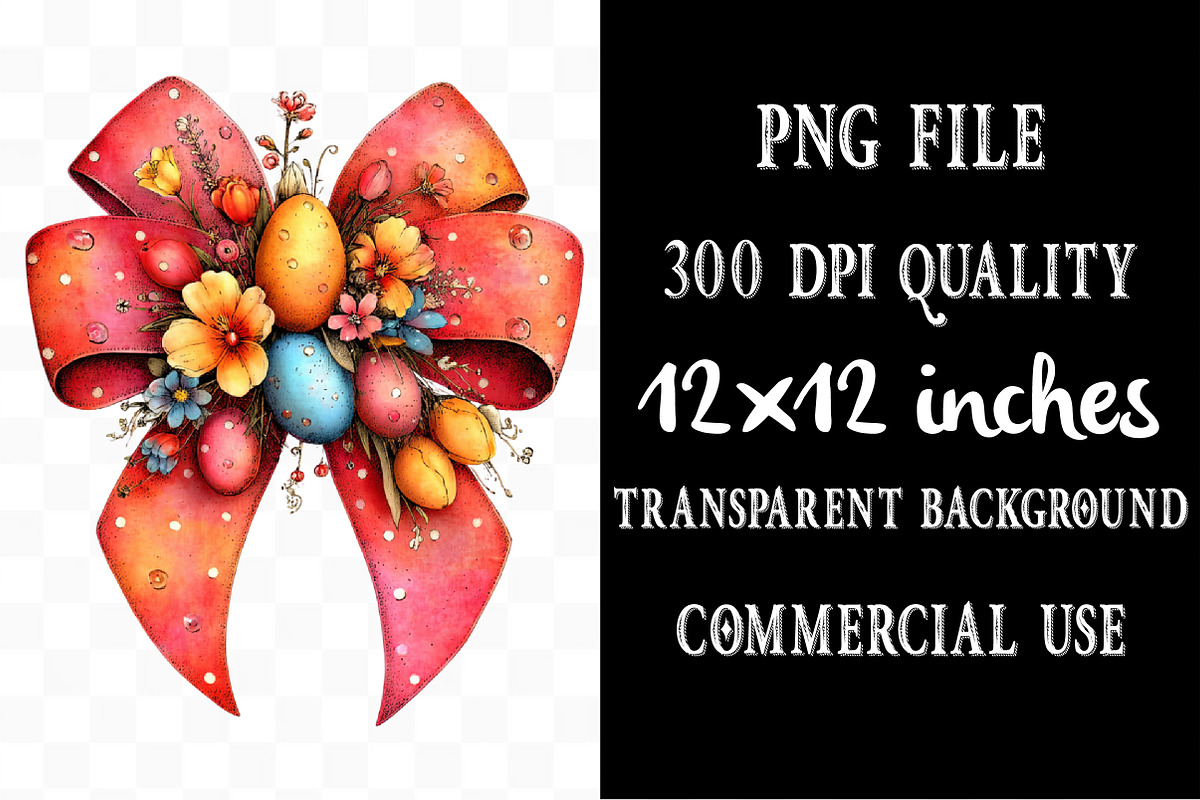 Easter Bow Clipart Bundle, an Illustration by Designking (Photo 4 of 5)