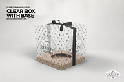 Clear Cupcake Box Packaging Mockup, a Cups & Container Mockup by INCDesign (Thumbnail 4 of 8)