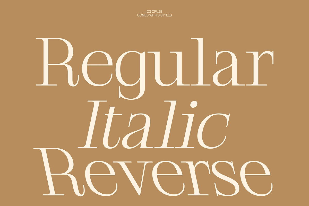 CS Cruze – Editorial Serif Font, a Serif Font by Craft Supply Co. (Photo 3 of 8)