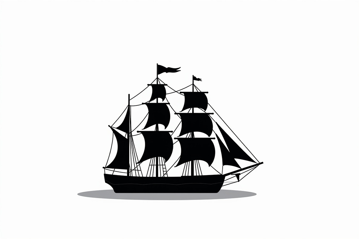 Classic Sailing Ship Vector Bundle, a Graphic by balal (Photo 7 of 11)