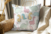 Living Room Square Pillow Mockup, a Household Mockup by NoemieDesigns (Thumbnail 9 of 11)