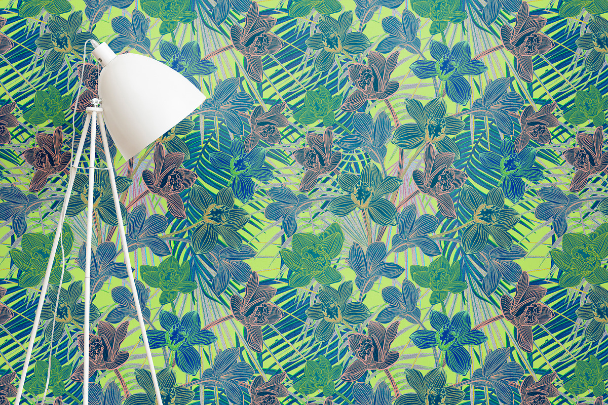 NEON ORCHID seamless patterns, a Pattern Graphic by ANAKOTO (Photo 9 of 18)
