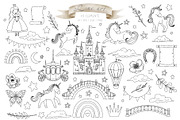 Princess and Unicorns watercolor, a Decorative Illustration by Alisles (Thumbnail 8 of 12)