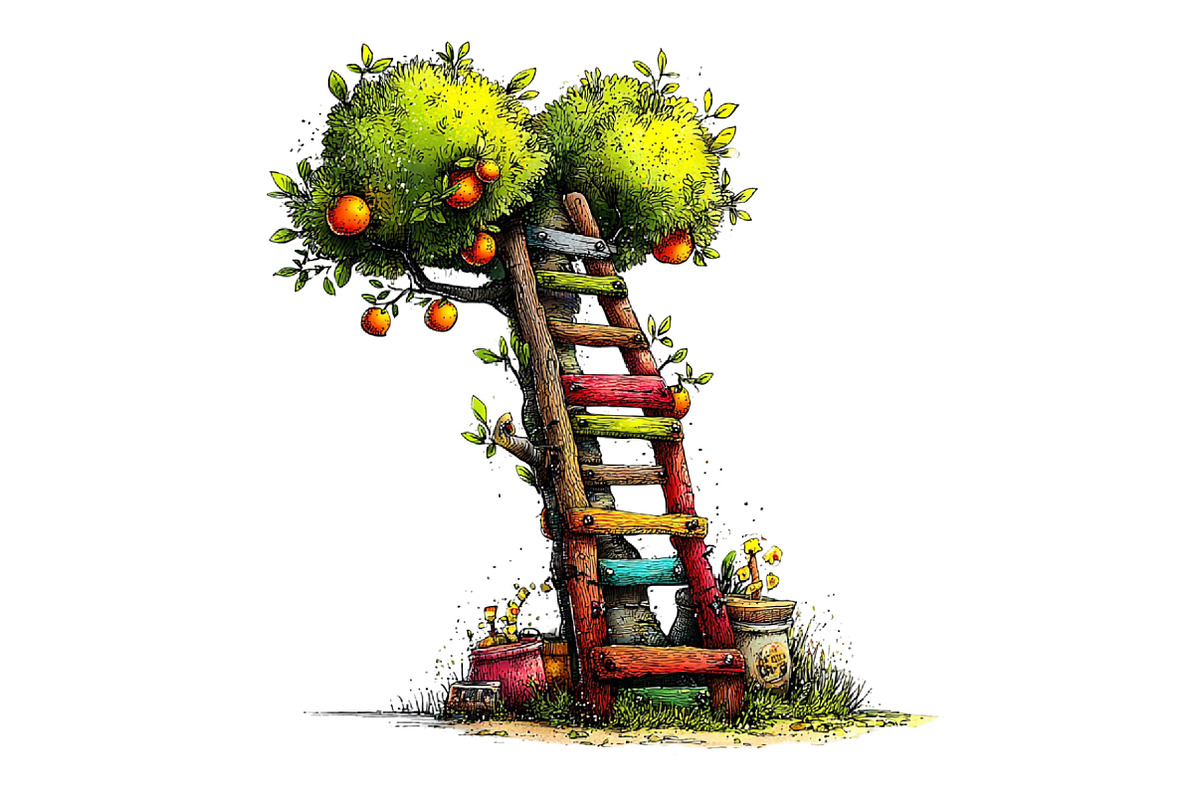 Orchard Watercolor Clipart, an Illustration by Designking (Photo 4 of 5)