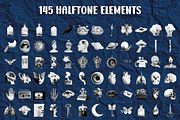 Halftone Collage Elements: Oddities, an Object Graphic by Le.nart (Thumbnail 6 of 8)