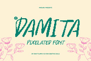 CS Damita Pixel, a Handwritten Font by Craft Supply Co. (Thumbnail 1 of 8)