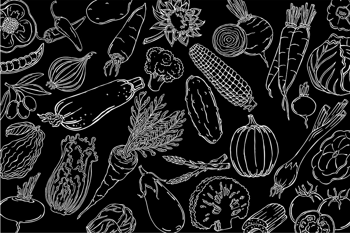 Vector vegetables, an Illustration by risovanya (Photo 7 of 9)