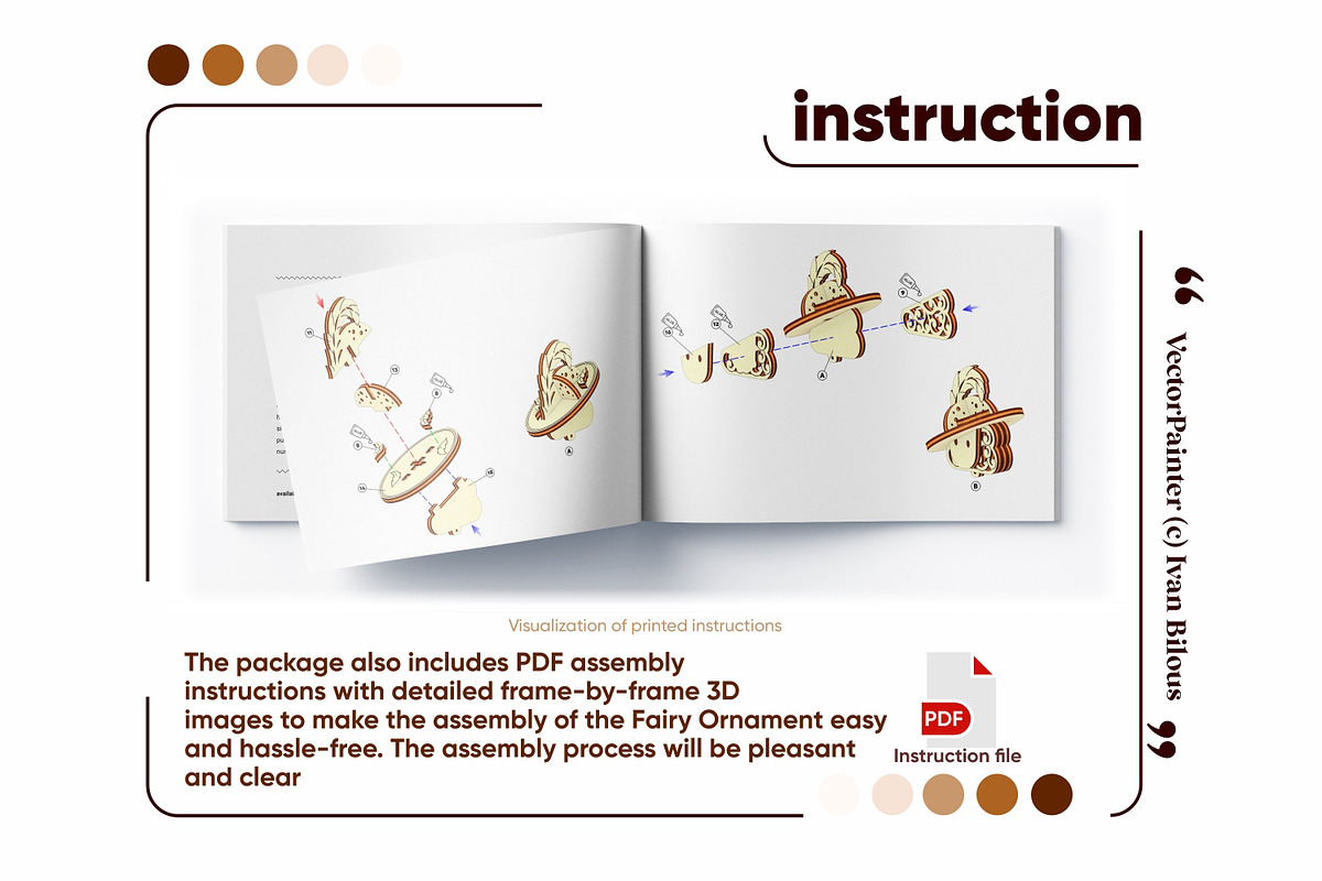 Fairy Girl Ornament - Laser Cut File, an Object Graphic by VectorPainter (Photo 16 of 16)