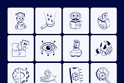 Machine Learning Doodle Icon Set, an Outline Icon by Vectors Market (Thumbnail 7 of 8)
