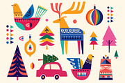 CHRISTMAS Collection, an Animal Illustration by MoleskoStudio (Thumbnail 4 of 10)