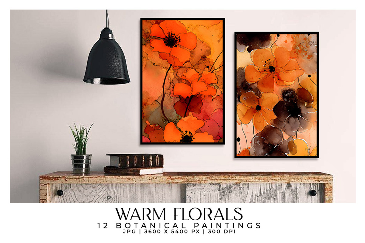 Warm Florals, a Decorative Illustration by Digital Art Creations (Photo 7 of 7)
