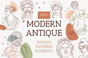 MODERN ANTIQUE vector gods bundle, an Illustration by Lena Nikolaeva (Thumbnail 1 of 14)