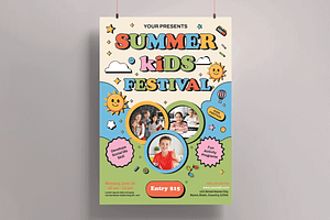 Summer Kids Festivals, a Flyer Template by MightyDesign