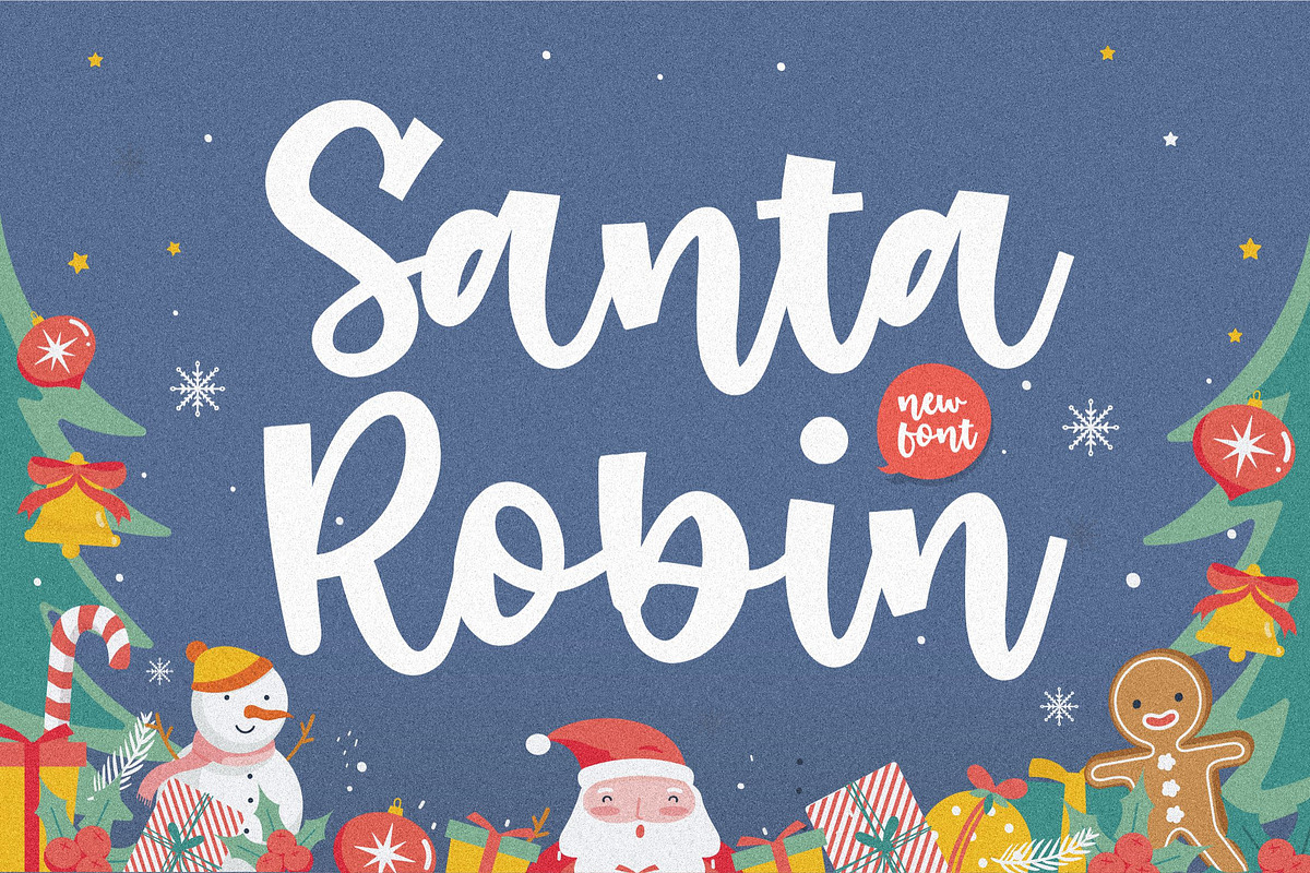 Santa Robin - Handwritten Font, a Slab Serif Font by Balpirick Studio (Photo 1 of 7)