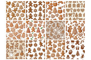 Gingerbread Christmas Seamless, an Illustration by Mashimara (Thumbnail 2 of 5)