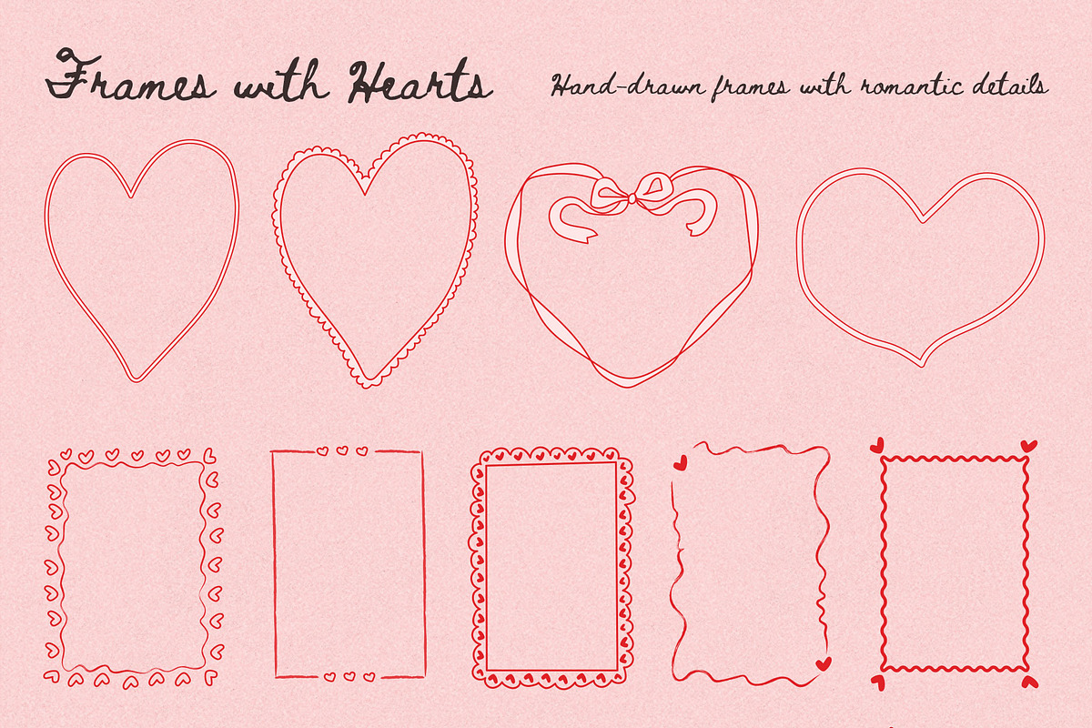 LOVEBOUND Hand Drawn Love Clipart, a Decorative Illustration by millering (Photo 11 of 13)