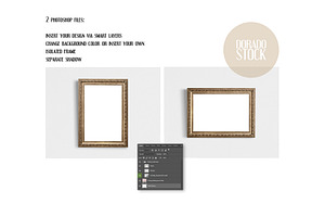 Isolated Old Frame Mockups