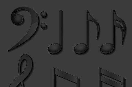 Set of Musical Notes