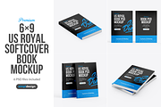US Royal Softcover Book Mockup, a Books & Magazine Mockup by SimplDesign (Thumbnail 1 of 13)