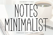 Notes Minimalist, a Sans Serif Font by InermediaSTUDIO (Thumbnail 1 of 8)