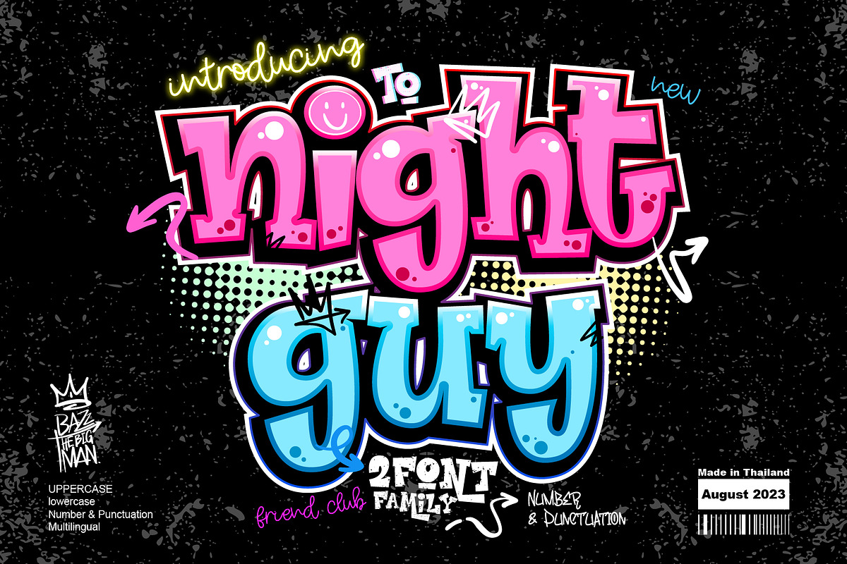 Night Guy, a Serif Font by BBtypeStudios (Photo 1 of 12)