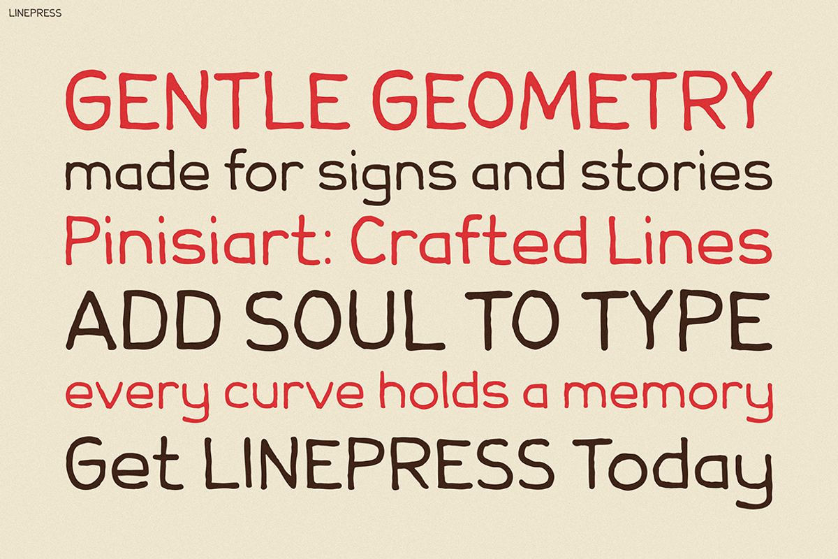 Linepress, a Script Font by Pinisi ART (Photo 3 of 10)