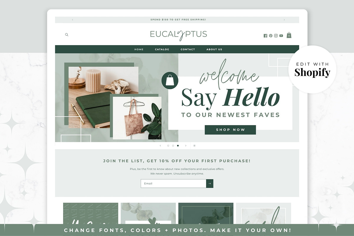 Shopify Theme | Eucalyptus, a Shopify Template by Thirty One Palms Studio (Photo 1 of 8)