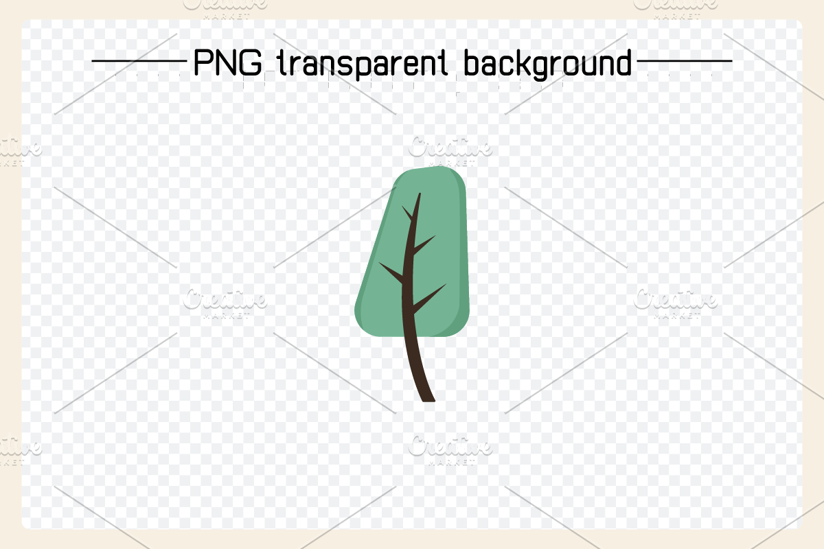 Park Tree, Pine and Plant Clip arts, a Decorative Illustration by Designfour (Photo 4 of 6)