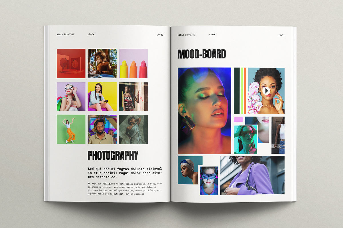 Creative Brand Identity Guidelines, a Brochure Template by E-Type (Photo 8 of 12)