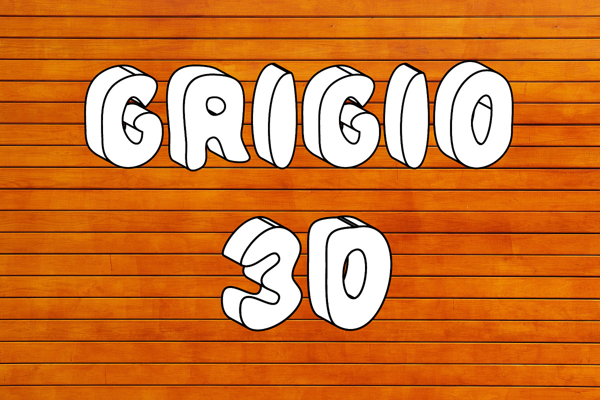 Grigio 3D SVG Color Font
