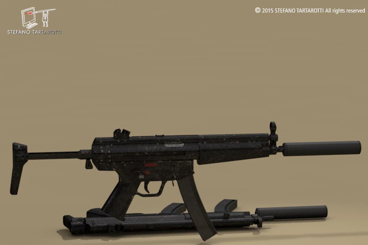 MP5 rifle, an Object 3D Model by Tartino 3D models (Photo 4 of 5)