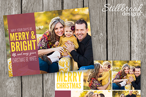 Christmas Card Template Photographer