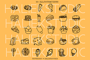 55 Junk Food Procreate Stamp Brushes, a Brushes & More by HalieKStudio (Thumbnail 2 of 9)