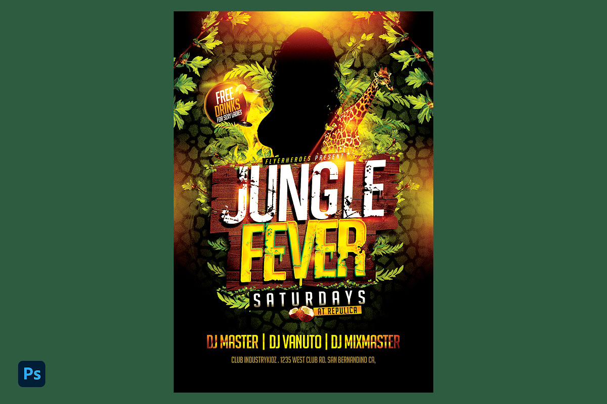 7 Templates Jungle Flyer Bundle, a Social Media Template by PopotLane (Photo 3 of 5)