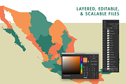 Mexico Vector Map, a Graphic by Ben Buysse (Thumbnail 3 of 4)