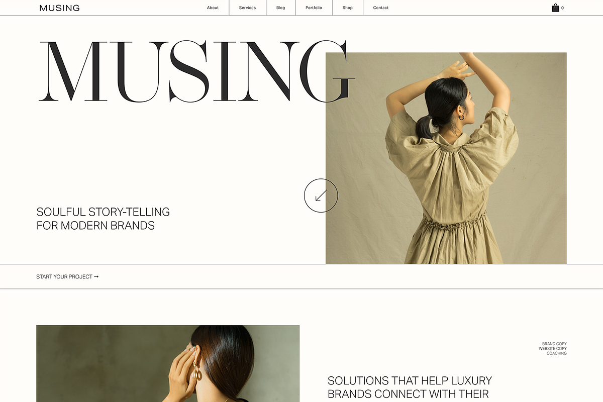 Musing: Squarespace 7.1 Template, a Squarespace Template by The Styled Square (Photo 7 of 10)