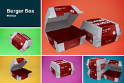 Burger Box Mockup, A Cups & Container Mockup By Qaleb Studio