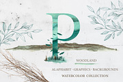 watercolor WOODLAND Collection, a Texture Illustration by Hadar Farfel (Thumbnail 1 of 8)