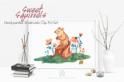 Sweet Squirrels -Huge Watercolor Set, an Animal Illustration by SmallHouseBigPony (Thumbnail 9 of 14)
