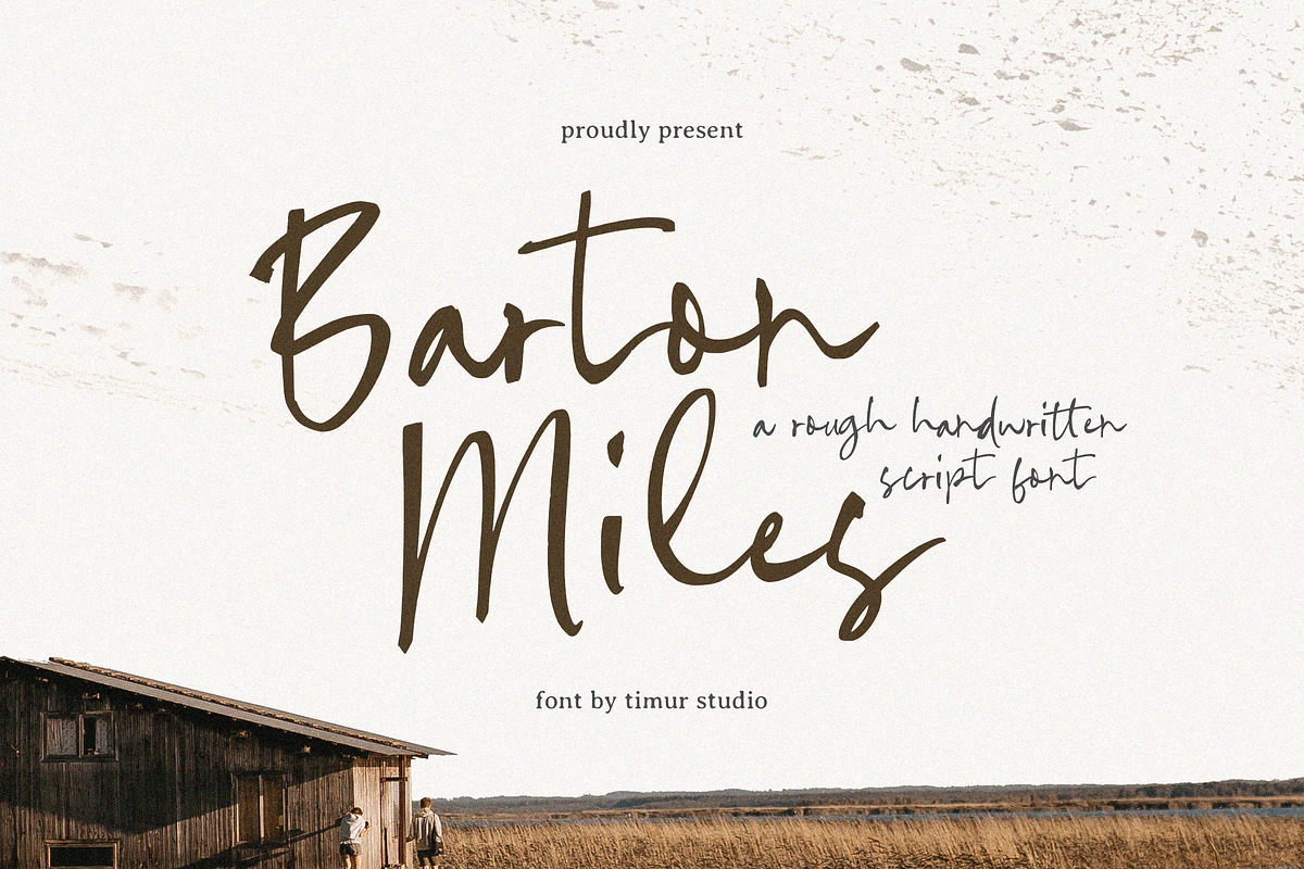 Barton Miles Font, a Script Font by Timurtype (Photo 1 of 7)