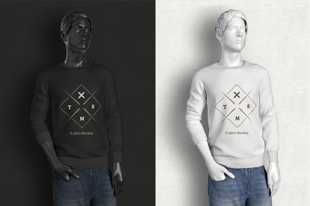 Long Sleeve T-shirt Mockups, a Shirt Mockup by simuradi (Photo 5 of 5)