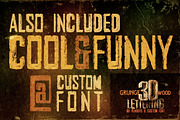 Grunge Wood - 3D Lettering + Font, a Font by MIIM (Thumbnail 3 of 4)