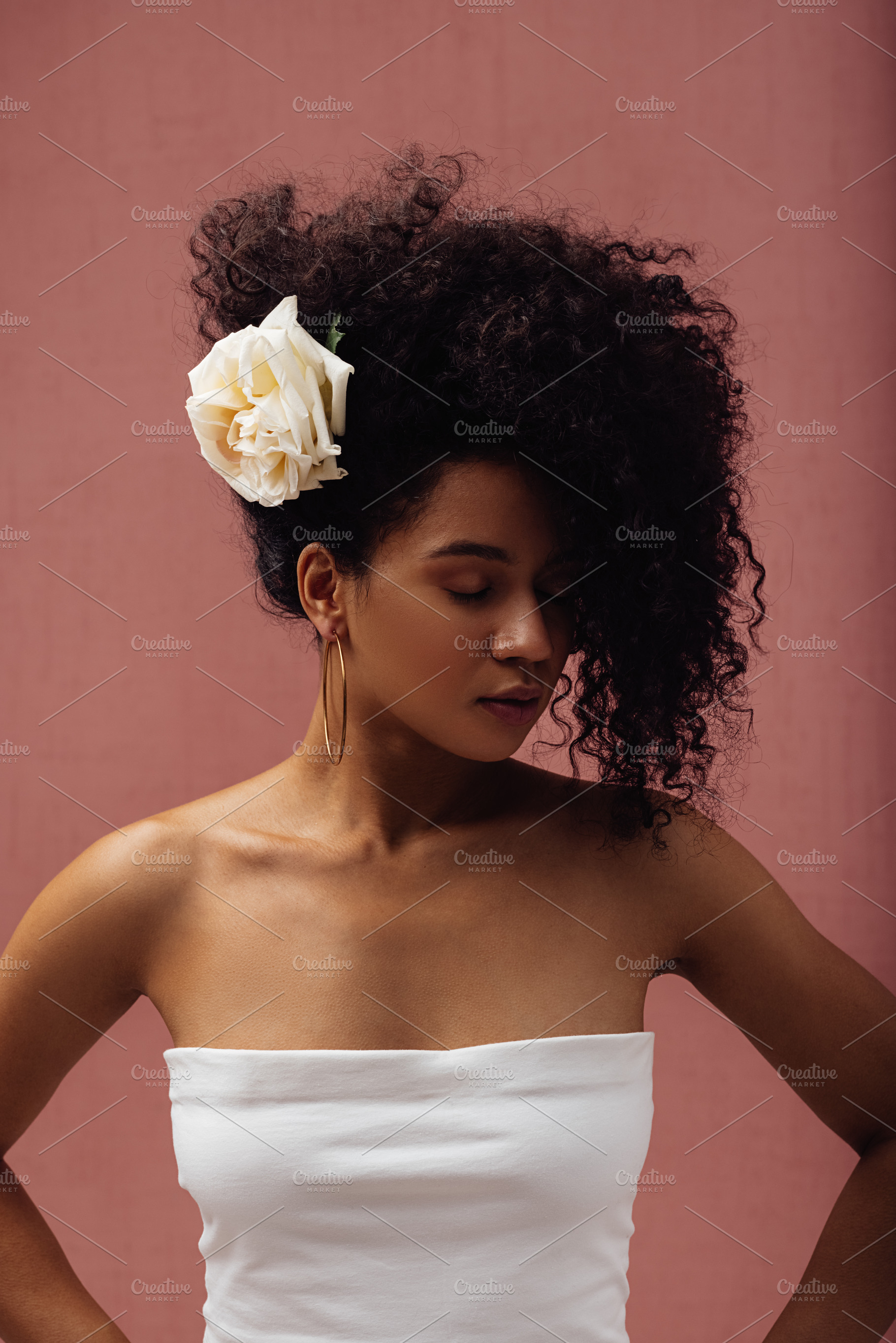 Beautiful woman with closed eyes, a Person Photo by Artem Varnitsin