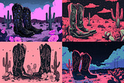 20 Desert Cowgirl Boot Illustrations, an Object Illustration by HipFonts (Thumbnail 6 of 6)