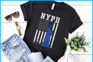 New York Police Statue Of Liberty, a Graphic by Creativeusart