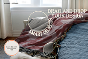 Woven Throw Mockup Bundle - Slumber, a Household Mockup by VisualGrid (Thumbnail 5 of 10)