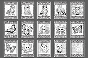 100 Cute Animals Coloring Pages, an Animal Illustration by Blue Digital Studio (Thumbnail 4 of 5)